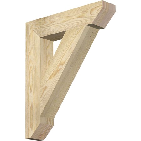 Traditional Slat Rough Sawn Bracket, Douglas Fir, 4W X 20D X 24H